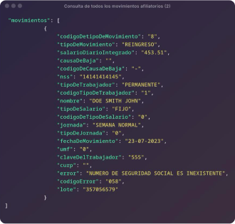 API Integration Code Example